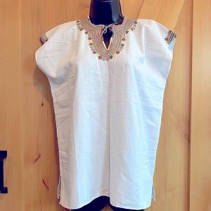 ⚡️ Mega Sale ⚡️ Gorgeous handmade, hand-stitched embroidered cotton blouse